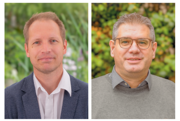 Die beiden neuen Risikoberater der Gartenbau-Versicherung Michael Prangs (links) und Hendrik Neubert.